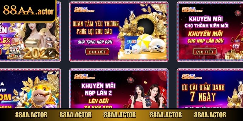 Mỗi chương trình ưu đãi tại nhà cái 88AA có thời gian áp dụng riêng